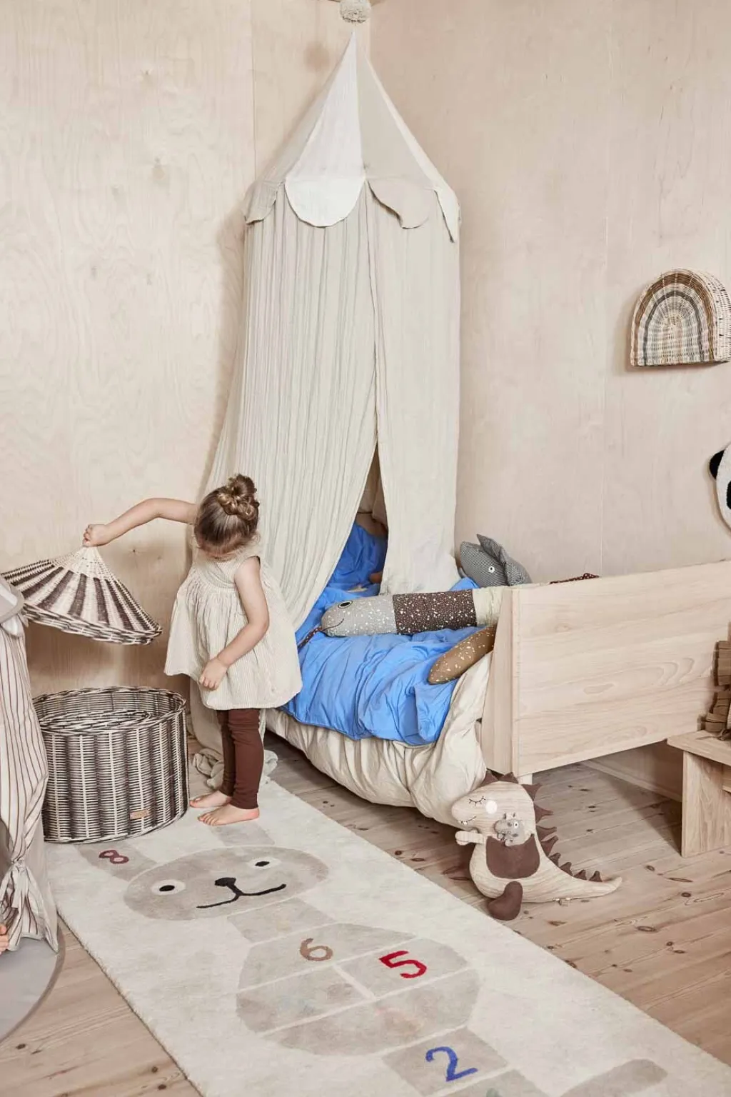 Hinketæppe Kanin 75x180 cm, Børn Legetæpper Og Tumlemåtter|Tæpper Og Måtter