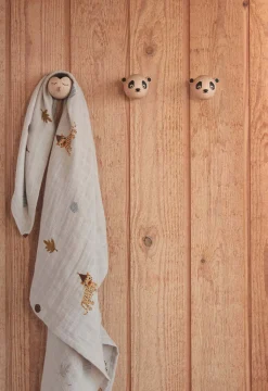 Knage Panda 5,5 cm, Bøg Børn Knager Til Børneværelset|Møbler Til Børneværelset