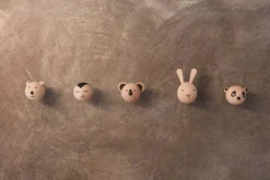 Knage Panda 5,5 cm, Bøg Børn Knager Til Børneværelset|Møbler Til Børneværelset