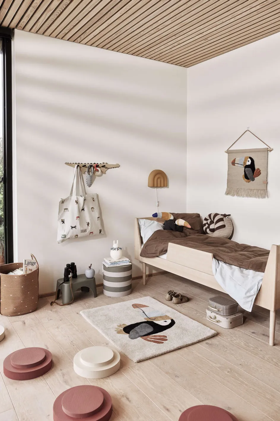 Clearance OYOY Mini Knagerække Krokodille 60 cm, Krydsfiner