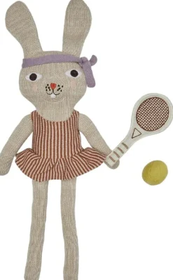 Outlet OYOY Mini Miew Rabbit Tennis Dukke 40,9 cm, Light Brown Melange