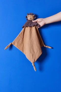 Børn OYOY Mini Tøjdyr Og Nusseklude > Nusseklud Løve Lobo 38x36 cm, Caramel