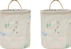 Børn OYOY Mini Opbevaring Til Børneværelset|Børneværelse > Opbevaringskurv 2 stk. H22 cm, Beige