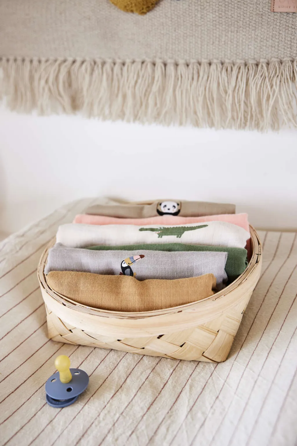 Best Stofble Tukan 2 stk. 70x70 cm, Clay/Caramel Børn Stofbleer|Stofbleer