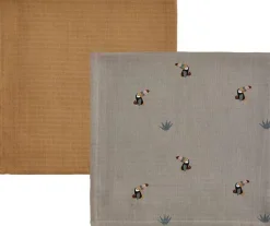 Best Stofble Tukan 2 stk. 70x70 cm, Clay/Caramel Børn Stofbleer|Stofbleer