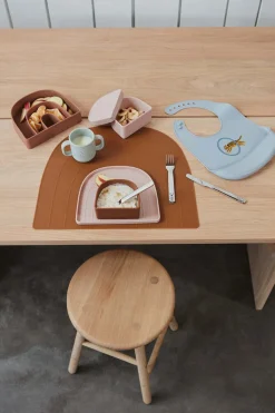 Børn OYOY Mini Børnetallerkener|Børnetallerkener > Tallerken og Skål Regnbue 2 stk, Caramel