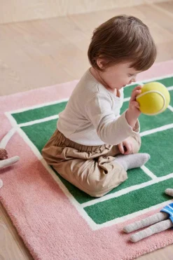 Clearance OYOY Mini Tennis Bold Rattle, Gul/Rose