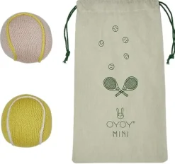 Clearance OYOY Mini Tennis Bold Rattle, Gul/Rose