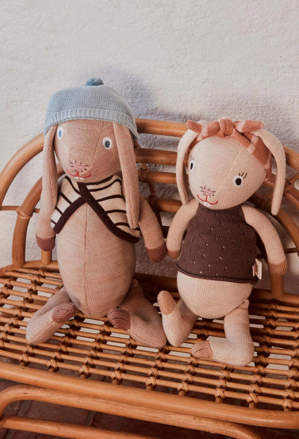 Børn OYOY Mini Tøjdyr Og Nusseklude > Tøjdyr Kanin Jolien 37 cm, Beige