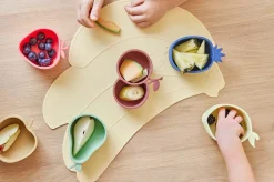 Børn OYOY Mini Børneskåle|Spisestue > Yummy Skål Citron og Pære 2 stk, Gul/Grøn
