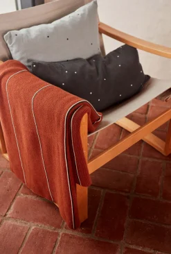 Hot Rivi Living Plaid 134x184 cm, Nutmeg Uderum|Plaider Og Tæpper