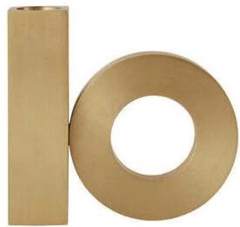 OYOY Lysestager > Baari Lysestage H10 cm, Messing