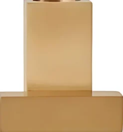 Hot Square Solid Lysestage H5 cm, Messing Lysestager
