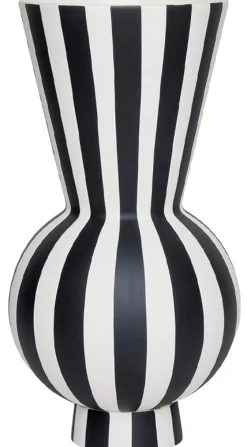 New Toppu Vase H28 cm, Hvid/Sort Stue|Vaser