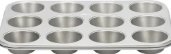 Patisse Bageforme > Silvertop Muffinform Til 12 stk, Stål