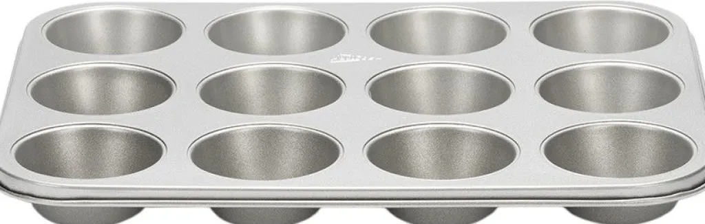 Patisse Bageforme > Silvertop Muffinform Til 12 stk, Stål