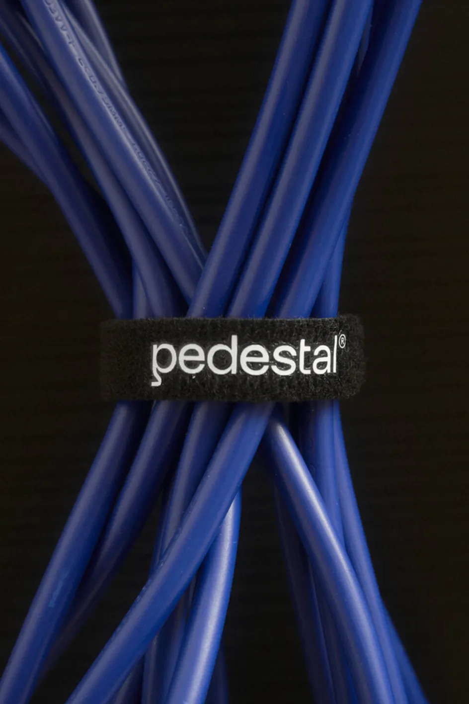 Hot Pedestal Velcro Ties 6 stk. 20 cm, Sort