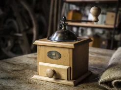 Peugeot Drikke Og Brygning > Antique Kaffemølle 21 cm, Bøg