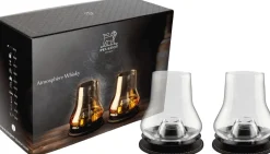 Peugeot Whiskyglas > Atmosphere Whiskyglas m. Glasbrikker 2 stk. 29 cl, Noir Mat