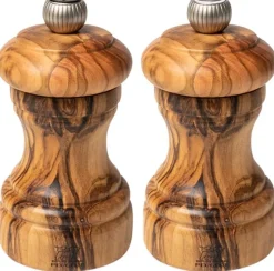 Online Peugeot Bistro Salt- og Peberkværnsæt 10 cm, Oliventræ