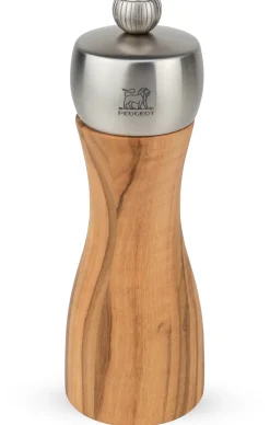 Outlet Peugeot Fidji Saltkværn 15 cm, Oliventræ/Stål