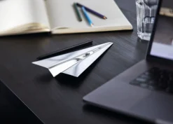 New Philippi AIRPLANE Lineal 24 cm, Blankt Stål