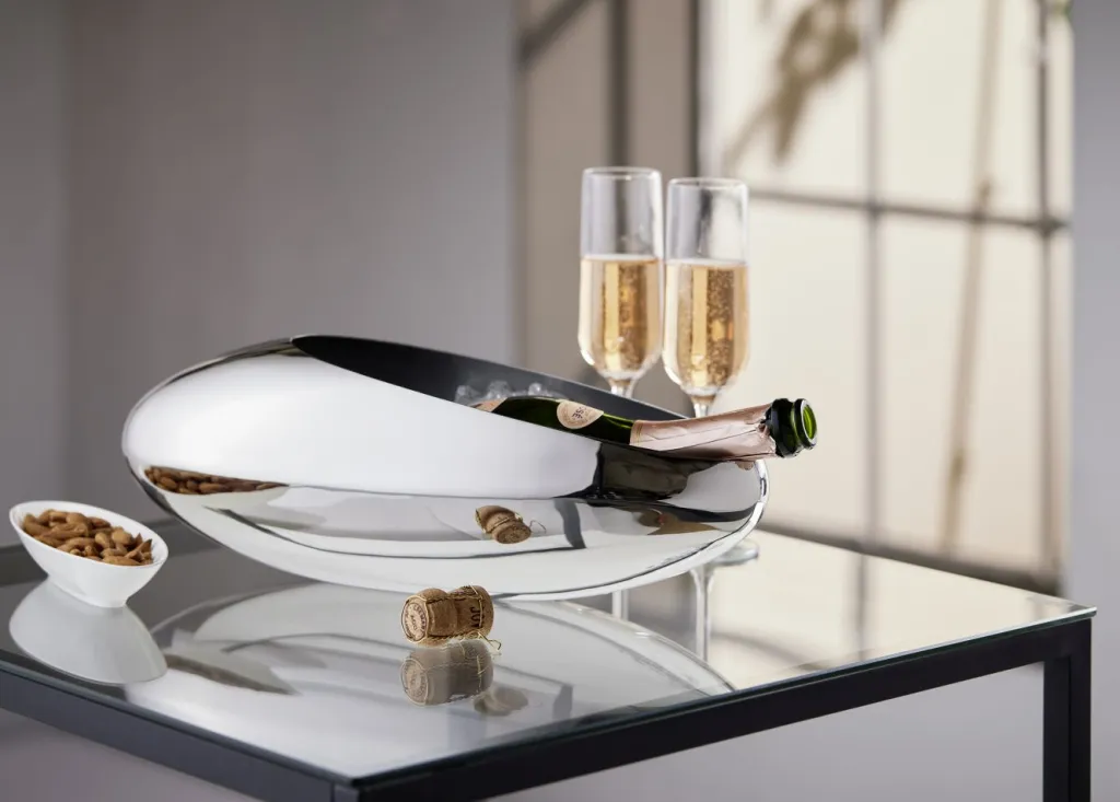 Philippi Champagne- Og Vinkølere > COCOON Champagnekøler/Tulipanvase 42 cm, Stål