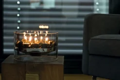 Sale FIREPLACE Bordpejs , Stål Olie Og Gel