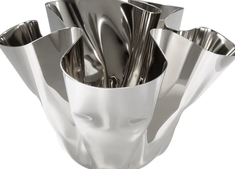 New Philippi MARGEAUX Vase H, Blankt Stål