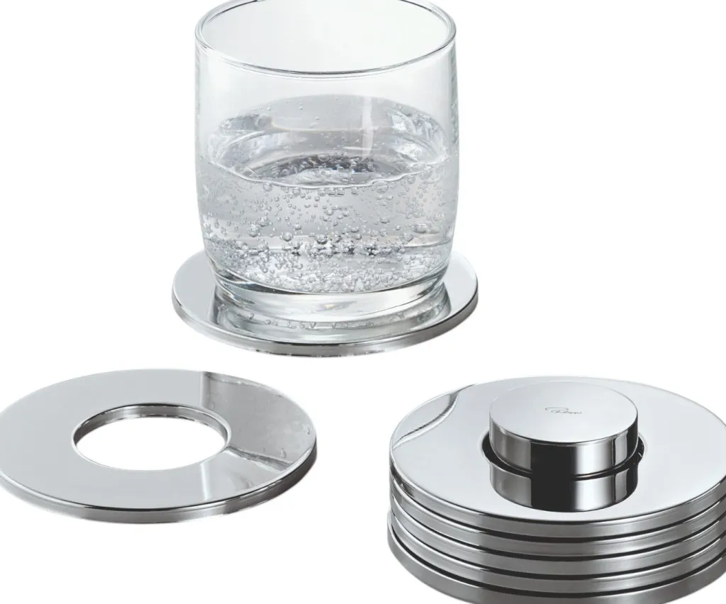 New RINGS Glasbrikker 7 stk. ?9 cm, Blank Glasbrikker