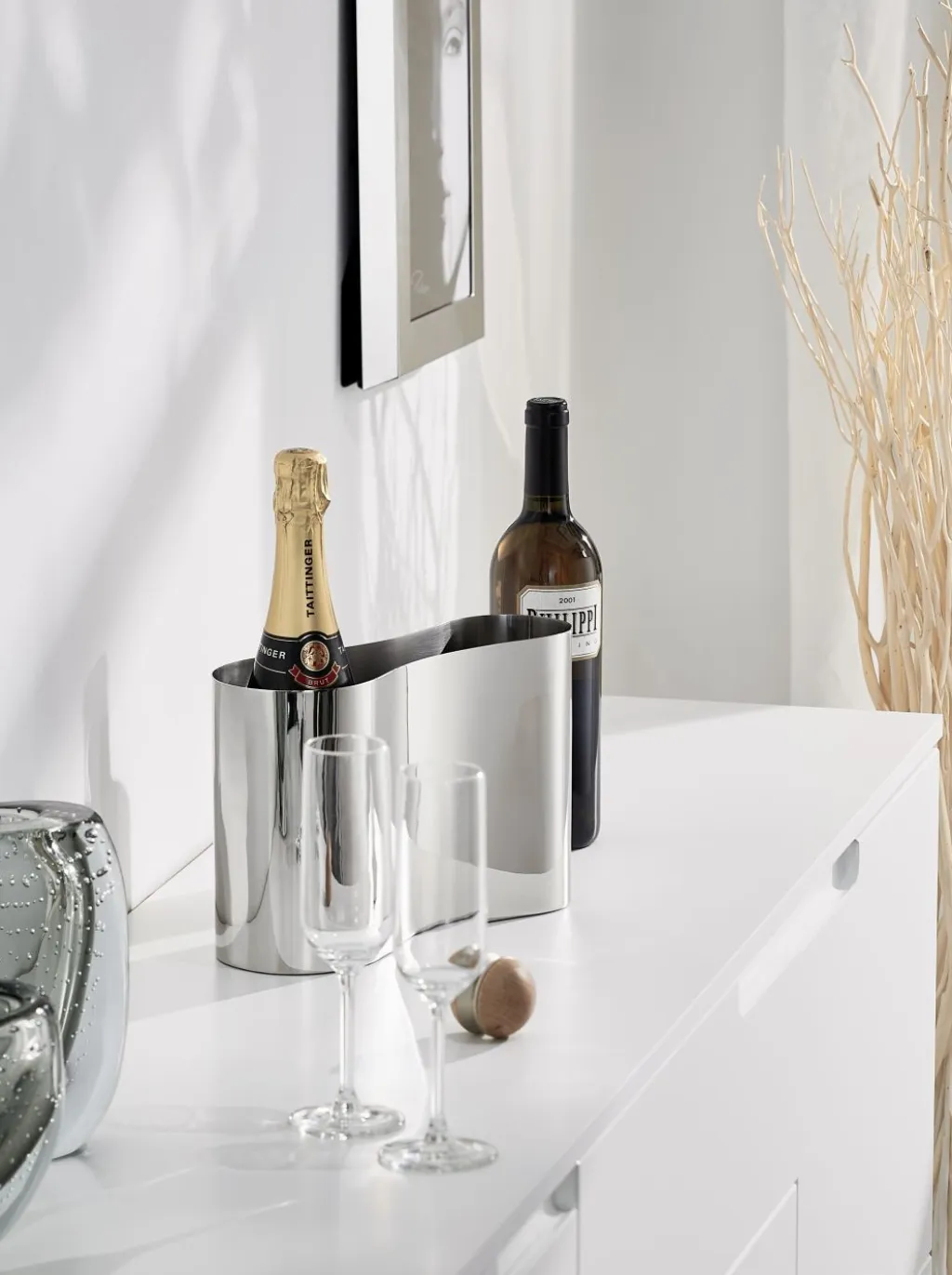New VALERIE Vinkøler H18 cm, Blankt Stål Champagne- Og Vinkølere
