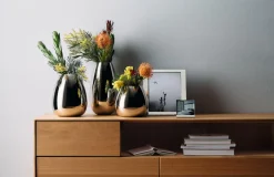 Philippi Stue|Vaser > ANAIS Vase H, Blankt Stål