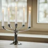 CANDELABRA Lysestage H20 cm, Krom Lysestager