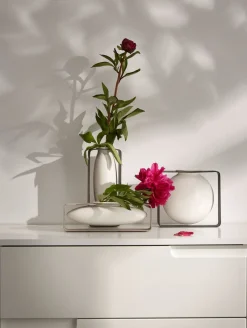 Best Philippi FLOAT Vase H, Hvid/Stål