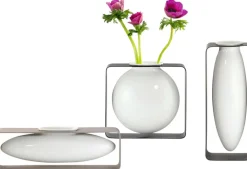 Sale FLOAT Vase H, Hvid/Stål Stue|Vaser