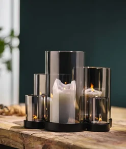 Discount Philippi LICHTERMEER Lanterne 6 Dele H19 cm, Sort