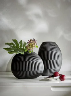 Outlet Philippi NOIR Vase H25 cm, Mat Sort