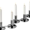 New Philippi QUINTETT Lysestage H8 cm, Sortforkromet