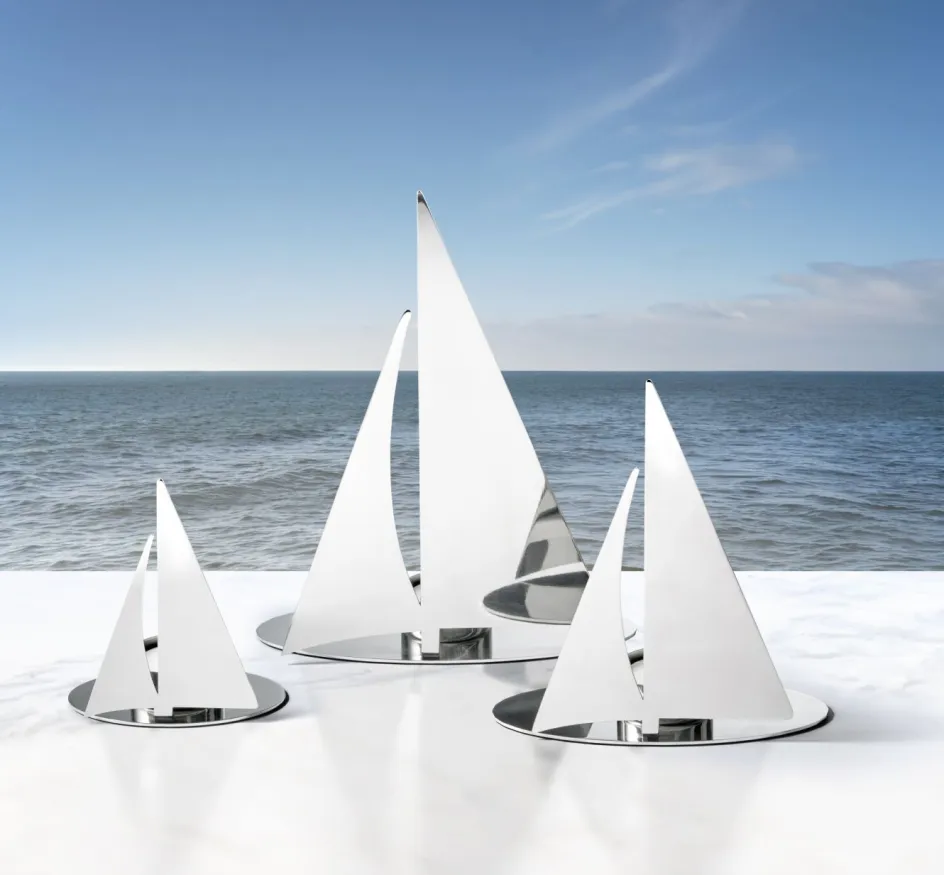 Clearance Philippi REGATTA Fyrfadsstage H12, Blankt Stål