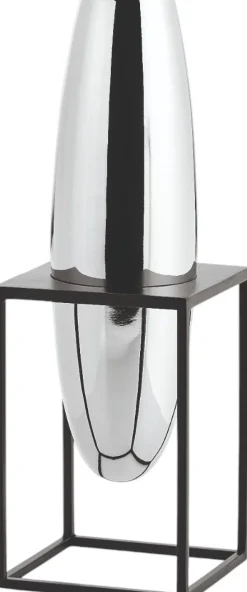 Clearance Philippi SOLERO Vase H, Blankt Stål/Sort