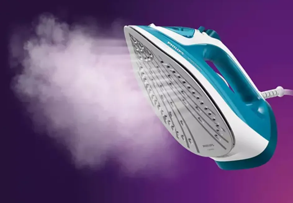 New Philips 3000 Series Dampstrygejern, Hvid/Blå