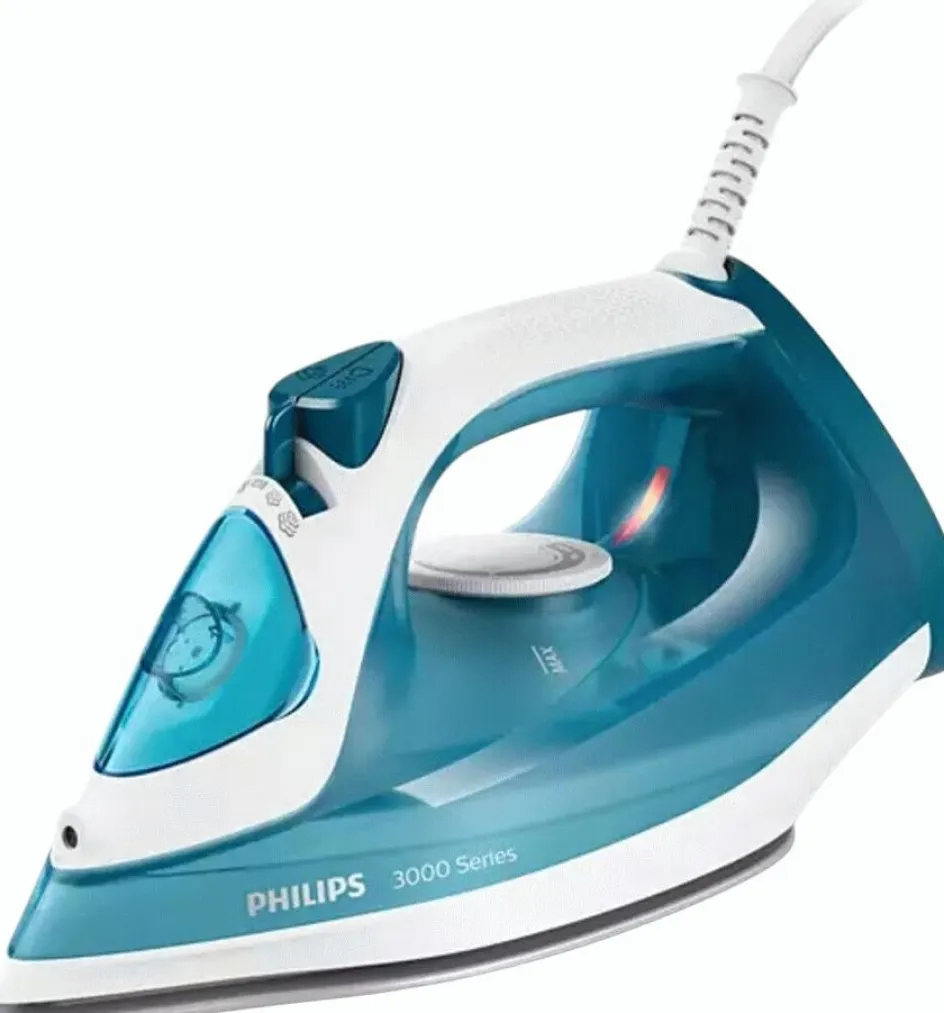 New Philips 3000 Series Dampstrygejern, Hvid/Blå