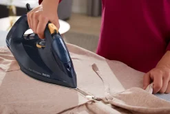 Discount Philips 7000 Series HV Dampstrygejern, Blå/Gul