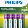 Philips Batterier > AA-batteri 1300 mAh Genopladelig 4 stk.