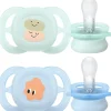 Philips Avent Soother Ultra Start Sutter 0-2 mdr. 2 stk, Pastelgrøn/Blå