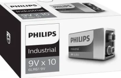 Philips Batterier > Industrial 9V-batteri 10 stk.