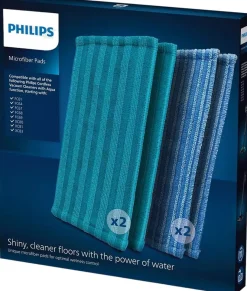 Philips Øvrig Rengøring > Mikrofiberpuder t. Ledningsfri Støvsuger 4 stk, Blå