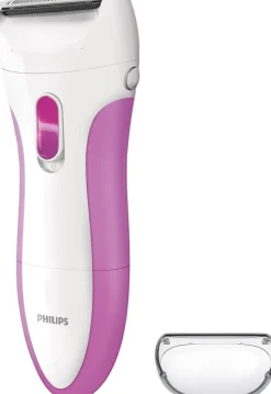 New Philips SatinShave Essential Wet and Dry Barbermaskine, Pink
