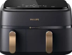 Hot Philips Series 3000 Airfryer m. To Kurve 9 L, Koksgrå