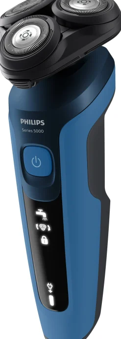 Discount Philips Series 5000 Wet and Dry Barbermaskine, Blå